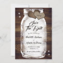 Search for mason jar save the dates Wood