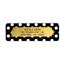 Search for black polka dot return address labels Birthday