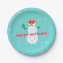 Search for funny christmas paper plates Snowman