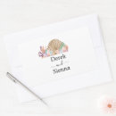 Search for ocean wedding stickers Simple minimal