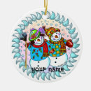 Search for snowman couple christmas tree decorations Anniversary