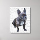 Search for french bulldog canvas prints Flower leaves