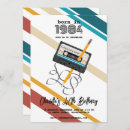 Search for 80s 40th birthday invitations Cassette tape