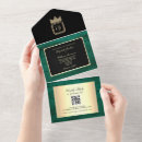 Search for black green gold wedding invitations Elegant