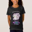 Search for unicorn birthday kids tshirts Rainbow