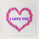Search for i love you puzzles White
