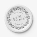Search for just married plates Elegant
