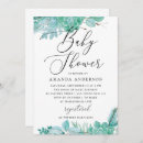 Search for mint baby shower invitations Floral