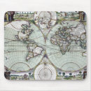 Search for antique world map mousepads Geography