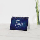 Search for navy silver thank you cards Celebration
