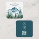 Search for pine tree business cards Qr code