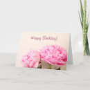Search for pink peony birthday cards Pretty