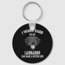 Search for black lab round key rings Cute
