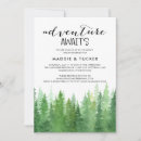Search for adventure awaits bridal shower invitations Forest