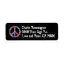 Search for hippy return address labels Black