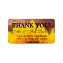 Search for rustic burlap wedding return address labels Thank you