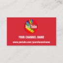 Search for youtube channel business cards Media production