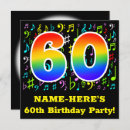 Search for music 60th birthday invitations 60 years old