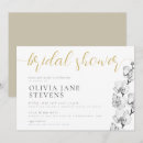 Search for white orchid bridal shower invitations Modern