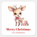 Search for cute reindeer stickers Xmas