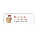 Search for baking cookies return address labels Cupcake