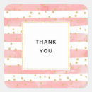 Search for gold confetti thank you stickers Feminine