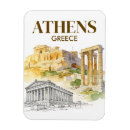 Search for greece magnets Watercolor