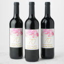 Search for happy birthday flowers wine labels Watercolor