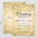 Search for winter shower wedding invitations Gold