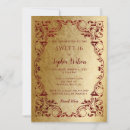 Search for vintage sweet 16 invitations Gold