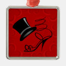 Search for high heel christmas tree decorations Red