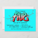 Search for five invitations Red