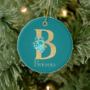 Search for letter b christmas tree decorations Initial
