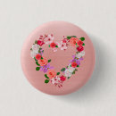 Search for heart shape badges Floral