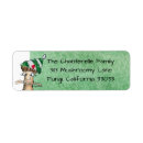 Search for cartoon return address labels Green
