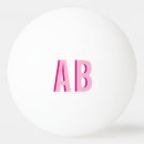Search for pink ping pong balls Monogrammed
