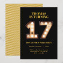 Search for 17th for boy birthday invitations Modern