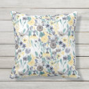 Search for pale blue and white cushions For her