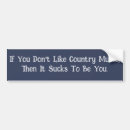 Search for country bumper stickers Music