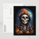 Search for human skulls postcards Halloween