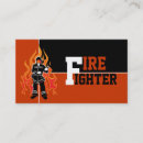 Search for fire business cards Black