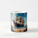 Search for pirate ships mugs Beach
