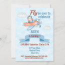 Search for cute aeroplane birthday invitations Blue