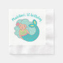 Search for mermaid napkins 1st birthday