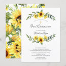 Search for sunflower first communion invitations Elegant