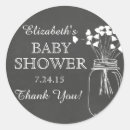 Search for mason jar baby shower stickers Chalkboard