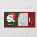 Search for santa baseball christmas cards Red