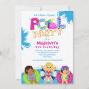 Search for 8th pool birthday invitations For kids