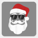 Search for funny santa claus stickers Xmas