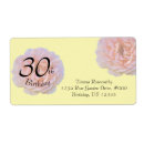Search for 30th birthday return address labels Floral